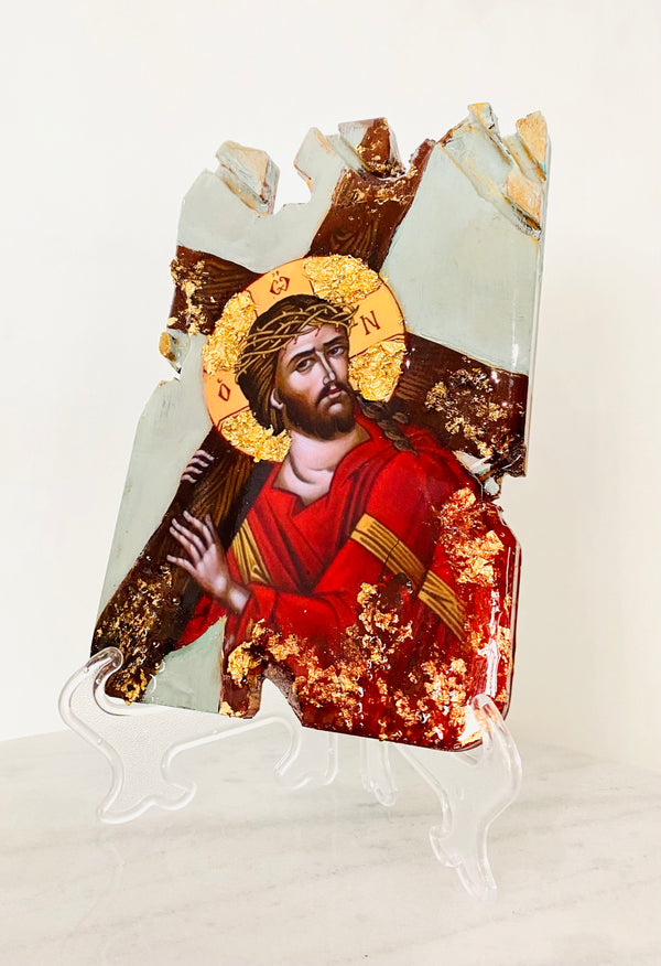 Handmade Resin Easter Jesus Icon