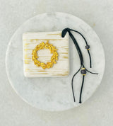 Gold Olive Wreath Paperweight & Decor