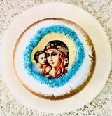Trinket Dish With Virgin Mary And Jesus