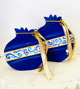 Hand Painted Pomegranate - Blue