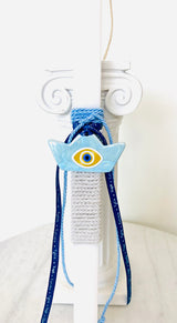 Blue and Gold Mati Boat Pendant Lambatha Easter Candle