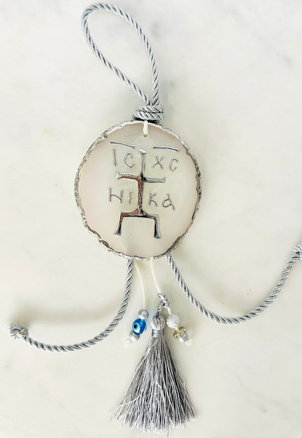 Handmade Hanging NIKA Decor - Silver