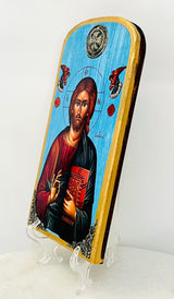 Jesus Christ Icon - Blue