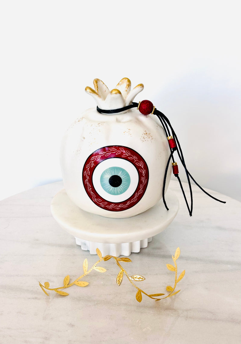 Red & White Mati Pomegranate - Large