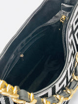 Meander Shoulder Bag with Gold Chain