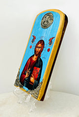 Jesus Christ Icon - Blue