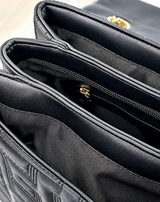 Meander Embossed Clutch with Lock