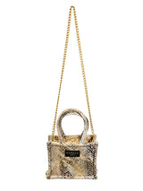 Sorena Snakeskin Mini Tote Bag
