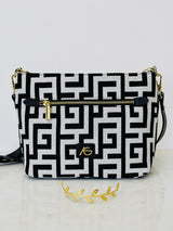 Meander Twin-Zip Bag - Black