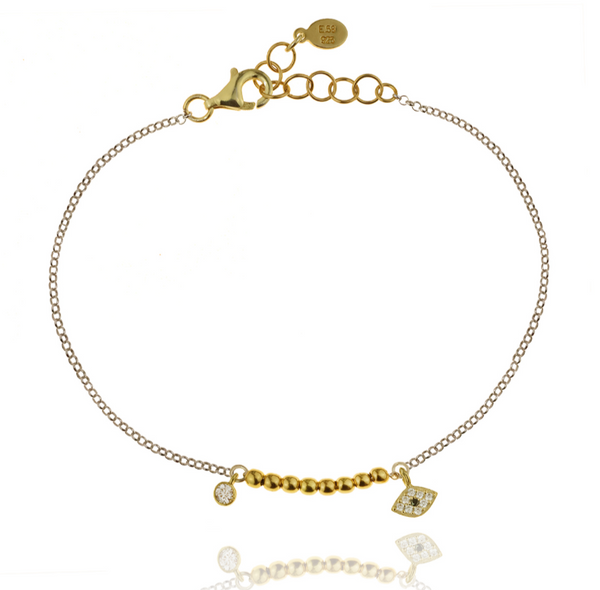 Silver & Gold Mati Bracelet