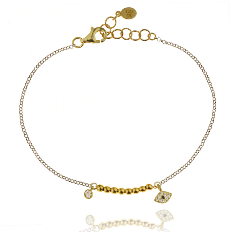Silver & Gold Mati Bracelet