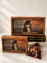 Molon Lave Spartan Handcrafted Backgammon Set – Small