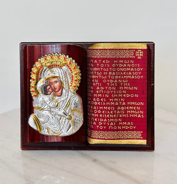 Panayia & Jesus Lords Prayer Icon