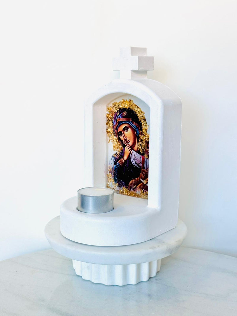 Panayia & Baby Jesus Icon Alter Dome