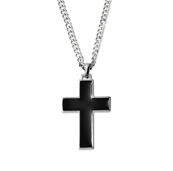 Black & Silver Men’s Cross