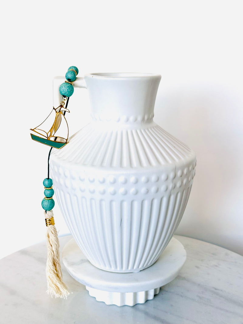 Beaded Decor with Boat Pendant