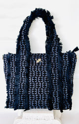 Black Grecian Tote Bag