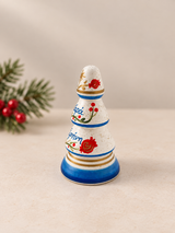 PRE-ORDER - Hand-Painted Greek Wishes XMAS Decor - Blue