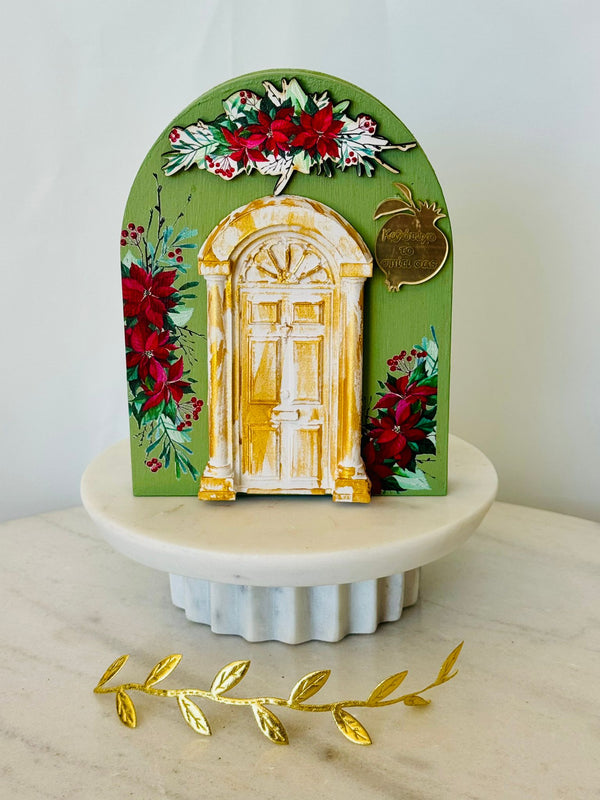 Green & Gold Greek Door - PRE-ORDER