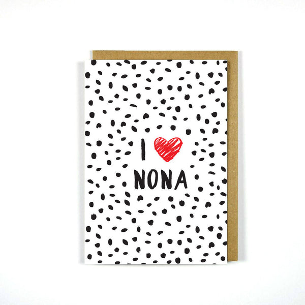 Greek “ I Love Nona “ Card