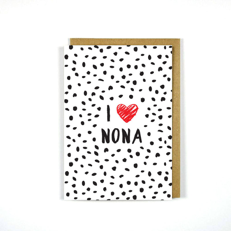 I Heart Nona card