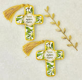Greek Wishes Olive Small Cross