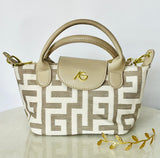 Meander Handbag with Clutch