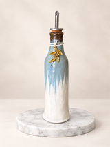 Tall Grecian Olive Oil Dispenser - Olive Branch or Mati Decor