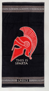 Spartan Greece Beach Towel