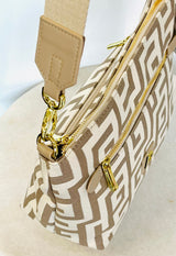 Meander Twin-Zip Bag - Sand