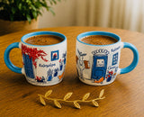 Island Doorways and Bougainvillea Espresso Mugs