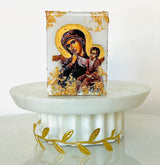 Gold Leaf Panayia & Jesus Icon