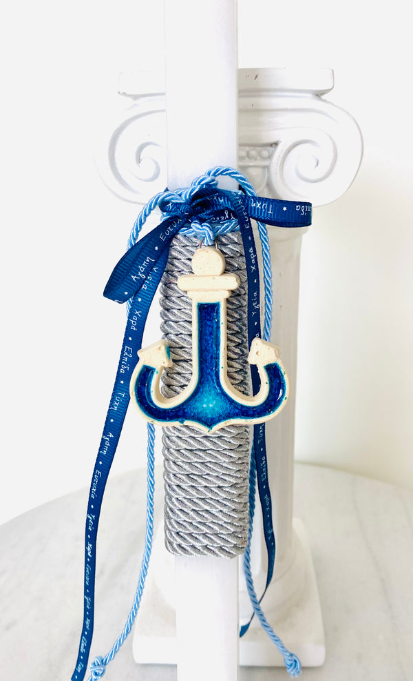 Ceramic Anchor Pendant Lambatha Easter Candle