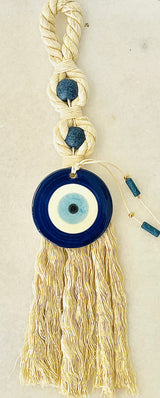Hanging Mati Tassel Charm - Navy