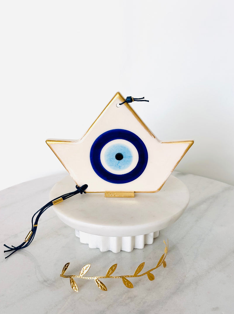 Cobalt Blue Boat Mati Decor