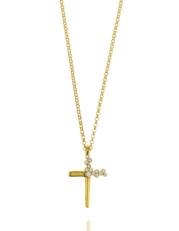 Sofia Gold Cross Necklace