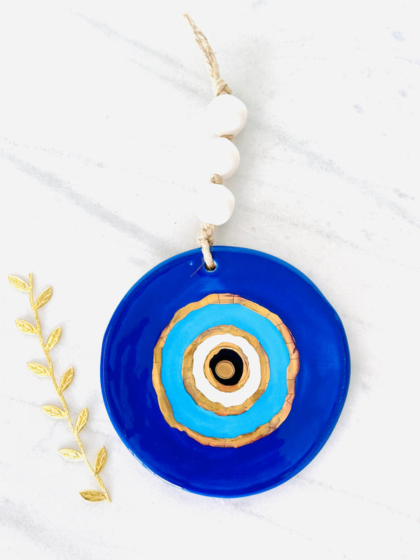 Handmade Ceramic Mati - Blue
