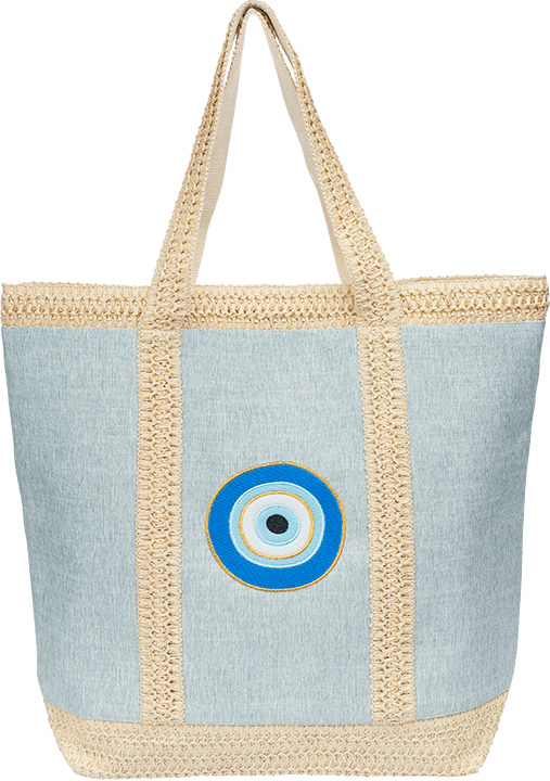 Large Blue Mati Beach Bag