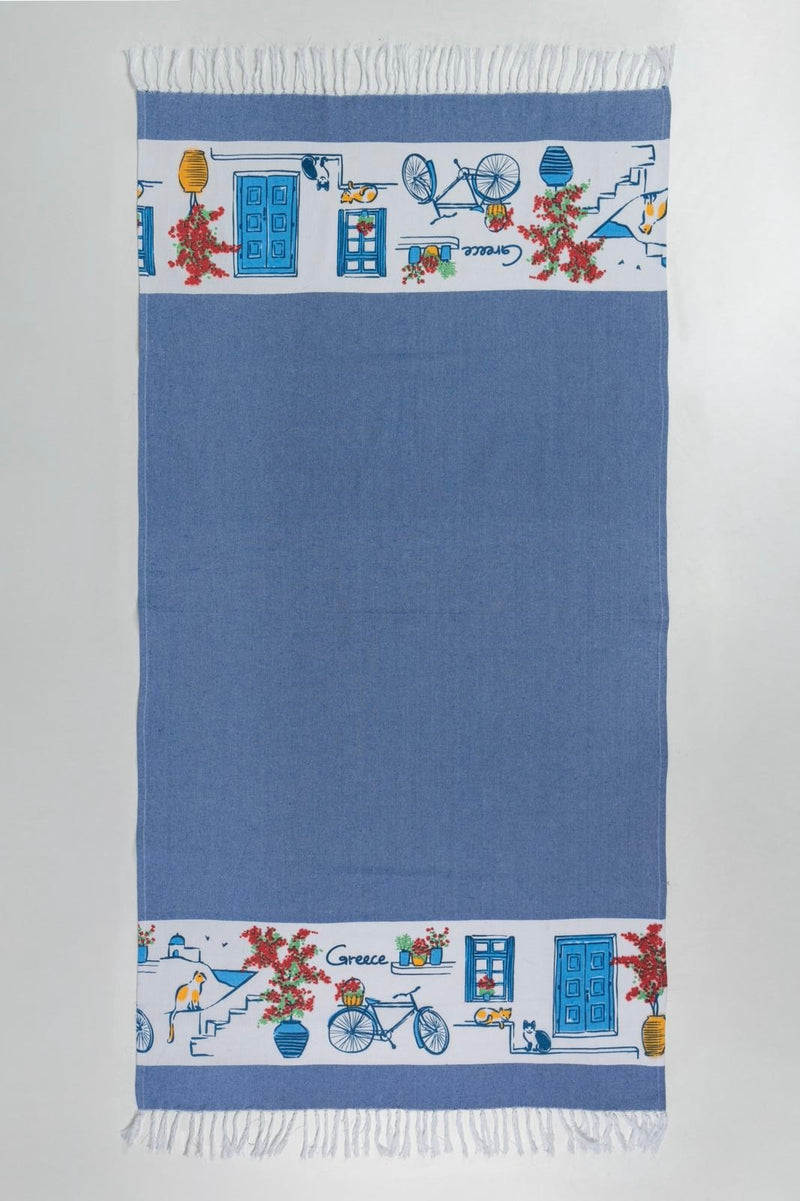 Greek Island Beach Towel