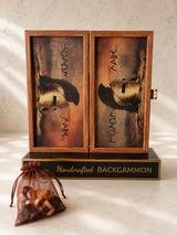 Molon Lave Spartan Handcrafted Backgammon Set – Small