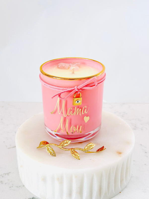 Personalised Mama Locket Pendant Candle