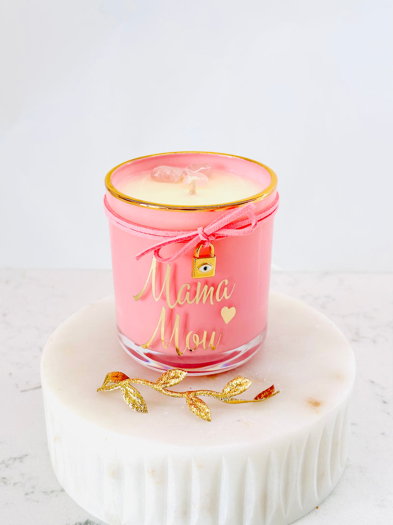 Personalised Mama Locket Pendant Candle