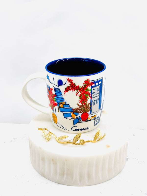 Greek Island Bougainvillea Mug