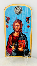 Jesus Christ Icon - Blue