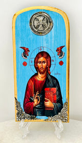 Jesus Christ Icon - Blue