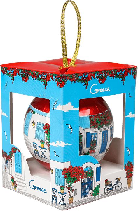 Christmas Bauble- Greek Doors