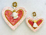 Ceramic Pink Heart Decor