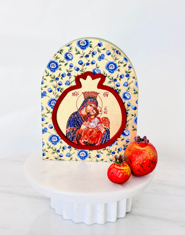 Panayia & Baby Pomegranate Icon