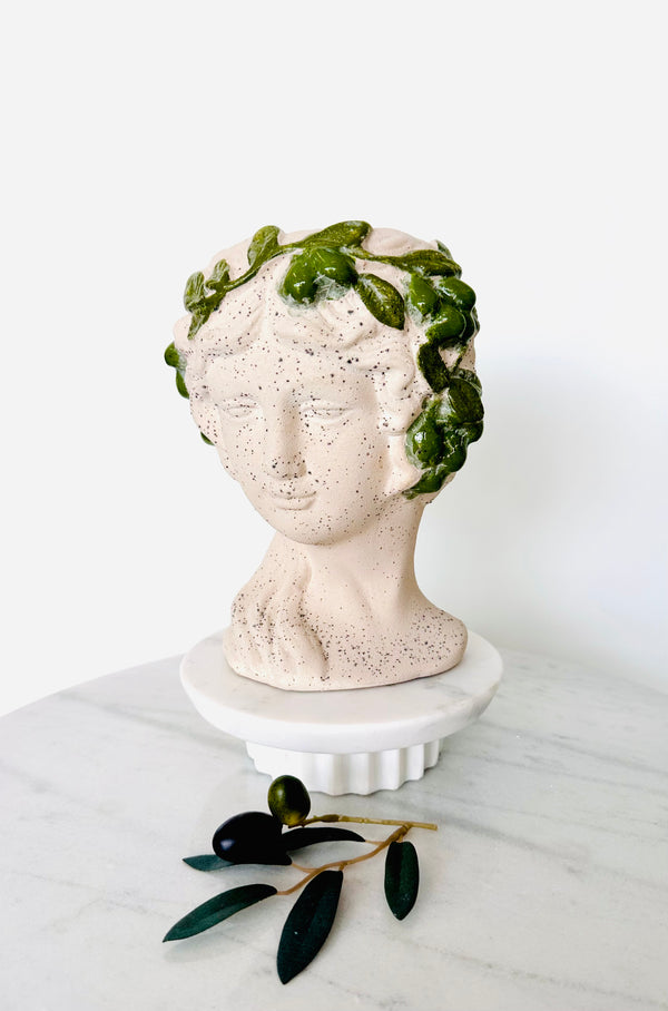 Grecian Lady Vase with Olive