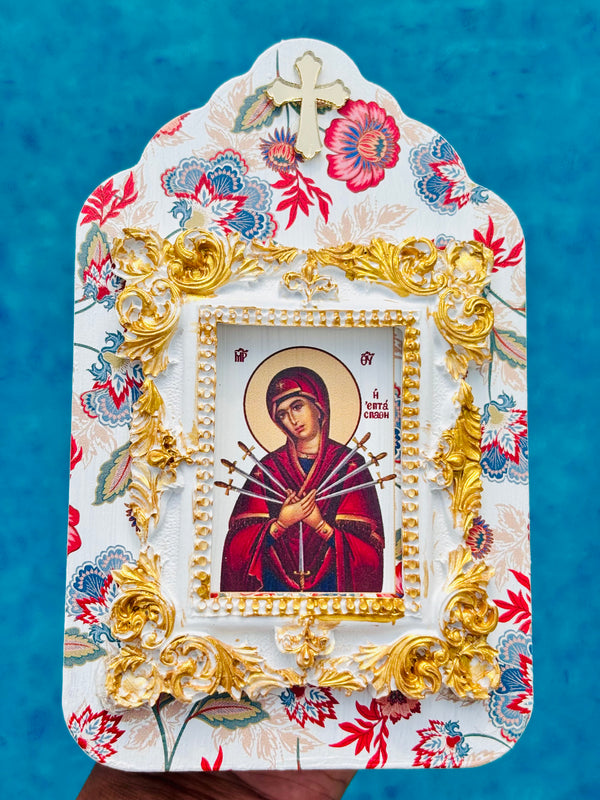 Panayia with Seven Swords Icon